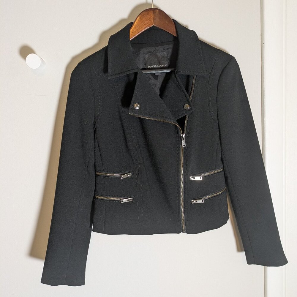 Banana Republic Black Moto Jacket